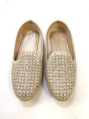 Punjabi Jutti for Men Wedding Loafer Shoes Comfort Sherwani Shoes Indian Flat Jutti