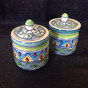 Ceramic/Khurja Art Jar - Sarang