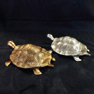 Brass metal turtle for goodluck and wealth - Sarang