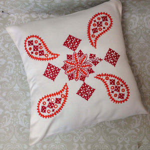Silk Embroidered Cushion Covers - Sarang