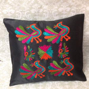 Silk Embroidered Cushion Cover - Sarang