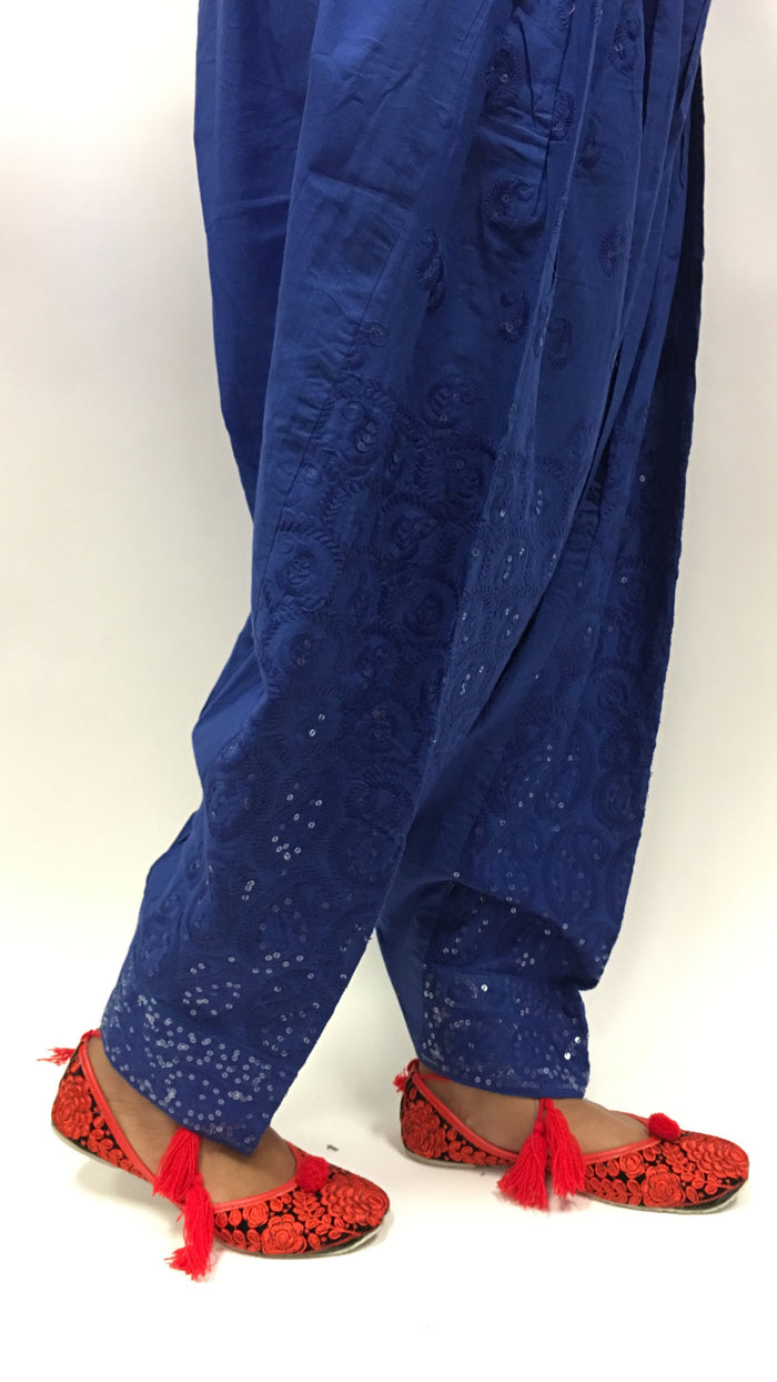 SALWAR WITH EMBROIDERY - Blue