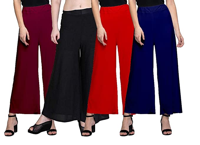 Women's Stretchy Casual Wear Malai Lycra Pant Palazzo – Sarang