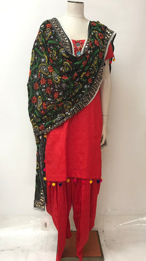 Punjabi Suit WITH PHULKARI DUPATTA