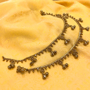 Gold tone/Plated Anklet / Payal With Big Stones