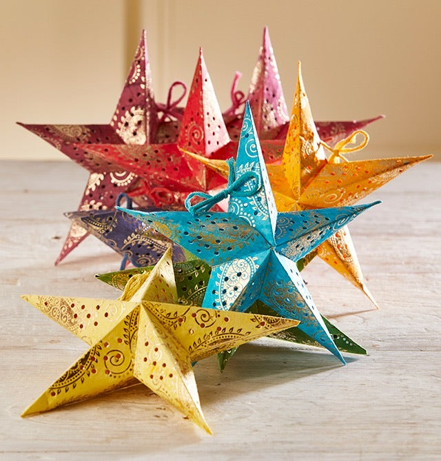 Mini Paper Star Lantern (set of 8) – Sarang