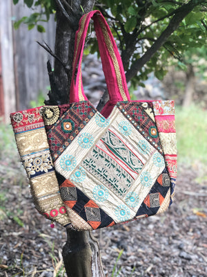 Tribal Banjara Bag Vintage Handmade Boho Bags Ladies Bag Embroidery Shoulder Bag B