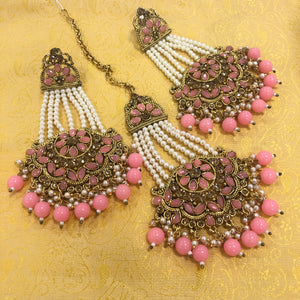 Mughal style Earring & Passa Set