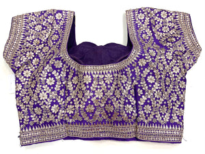 Gottapati Designer Handmade Blouse - Purple