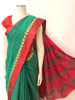Handloom Jamdani silk Saree