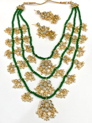 Royal Indian Traditional Style Kundan Necklace Set