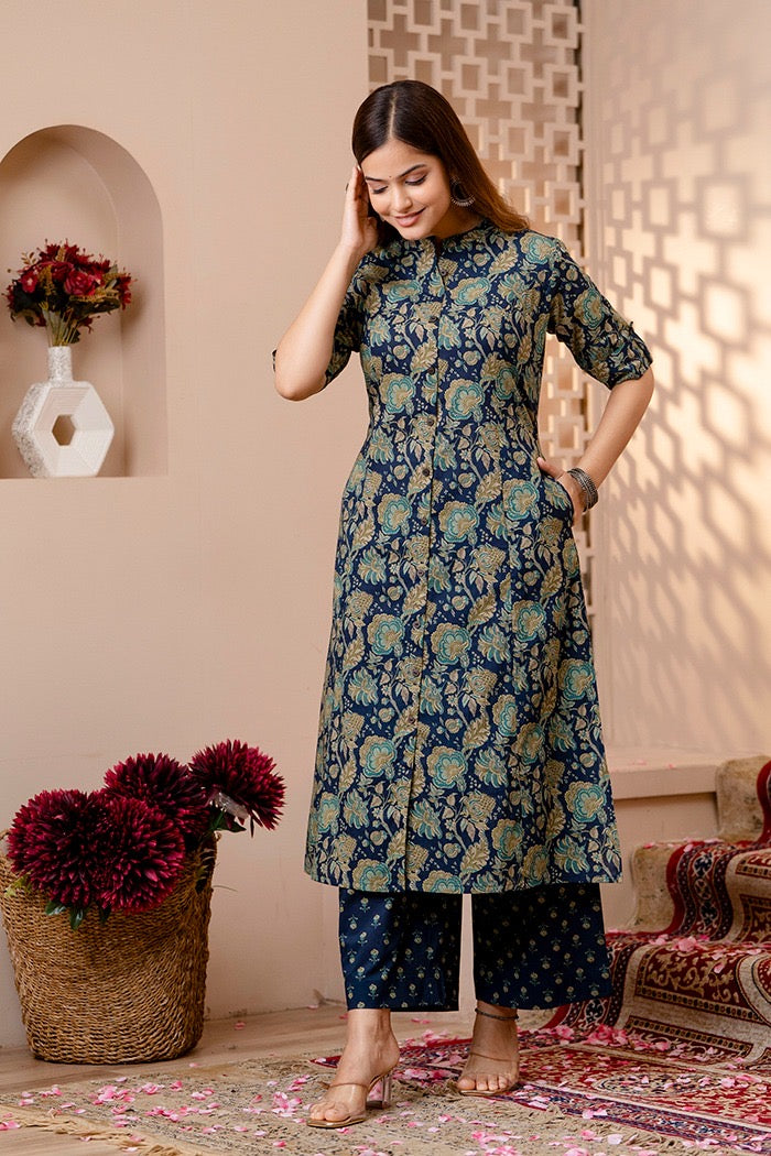 Cotton Kurta and Palazzo Set