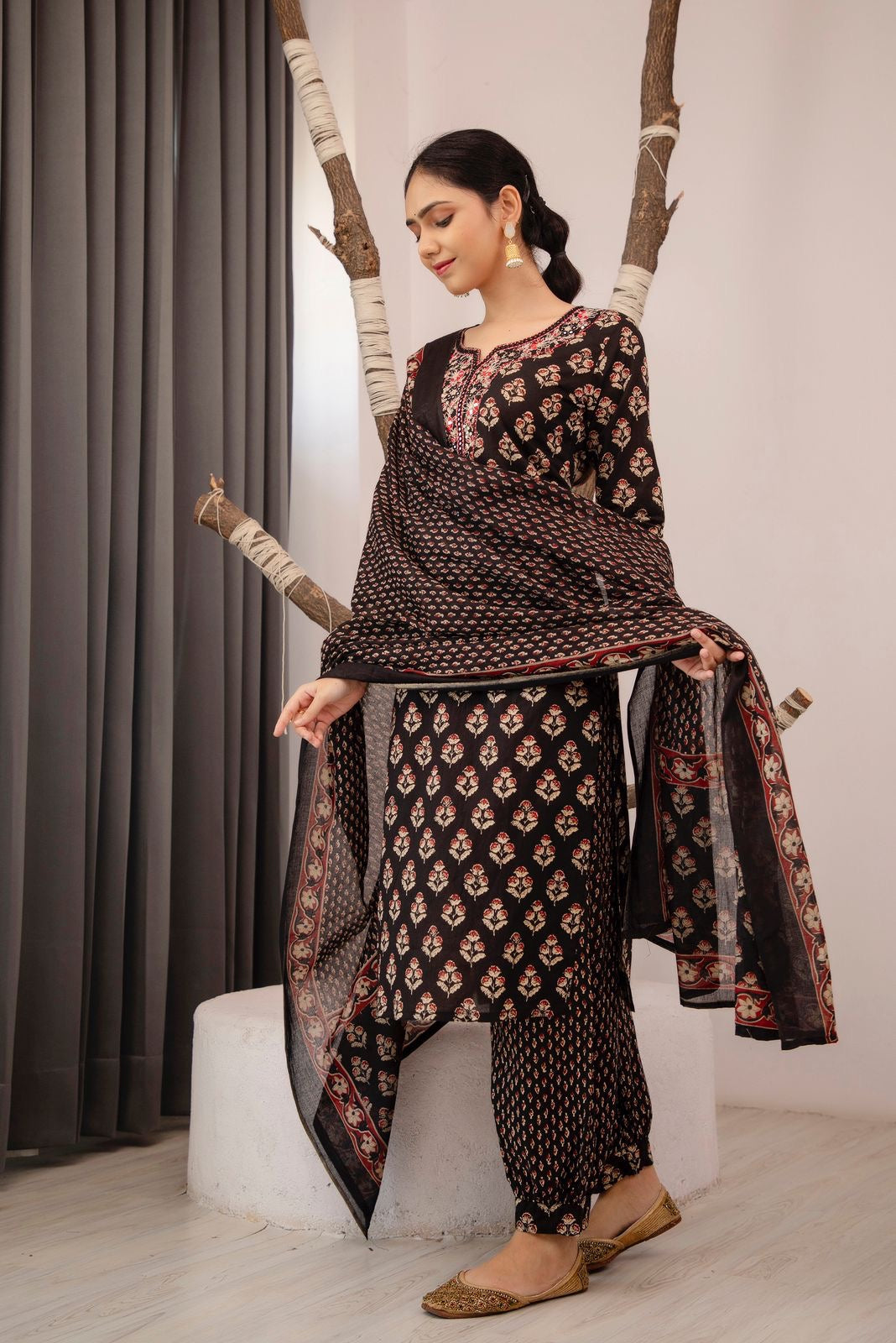 Cotton Kurta and Palazzo Set