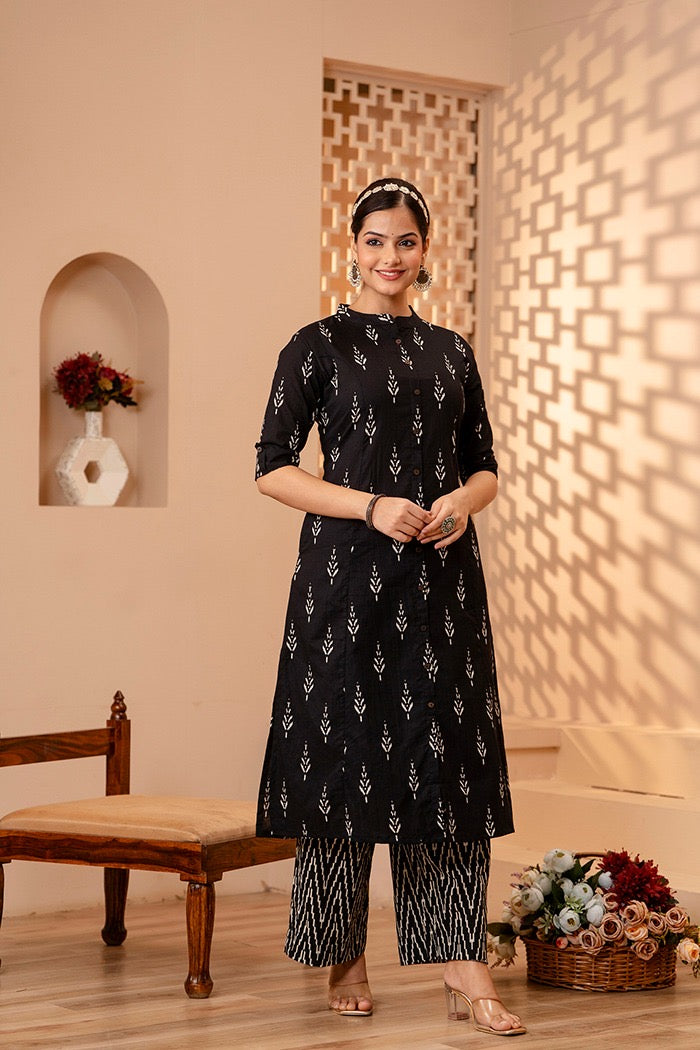 Cotton Kurta and Palazzo Set