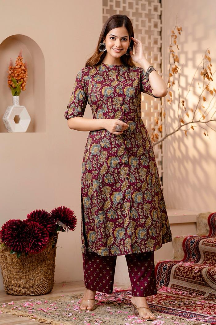 Cotton Kurta and Palazzo Set