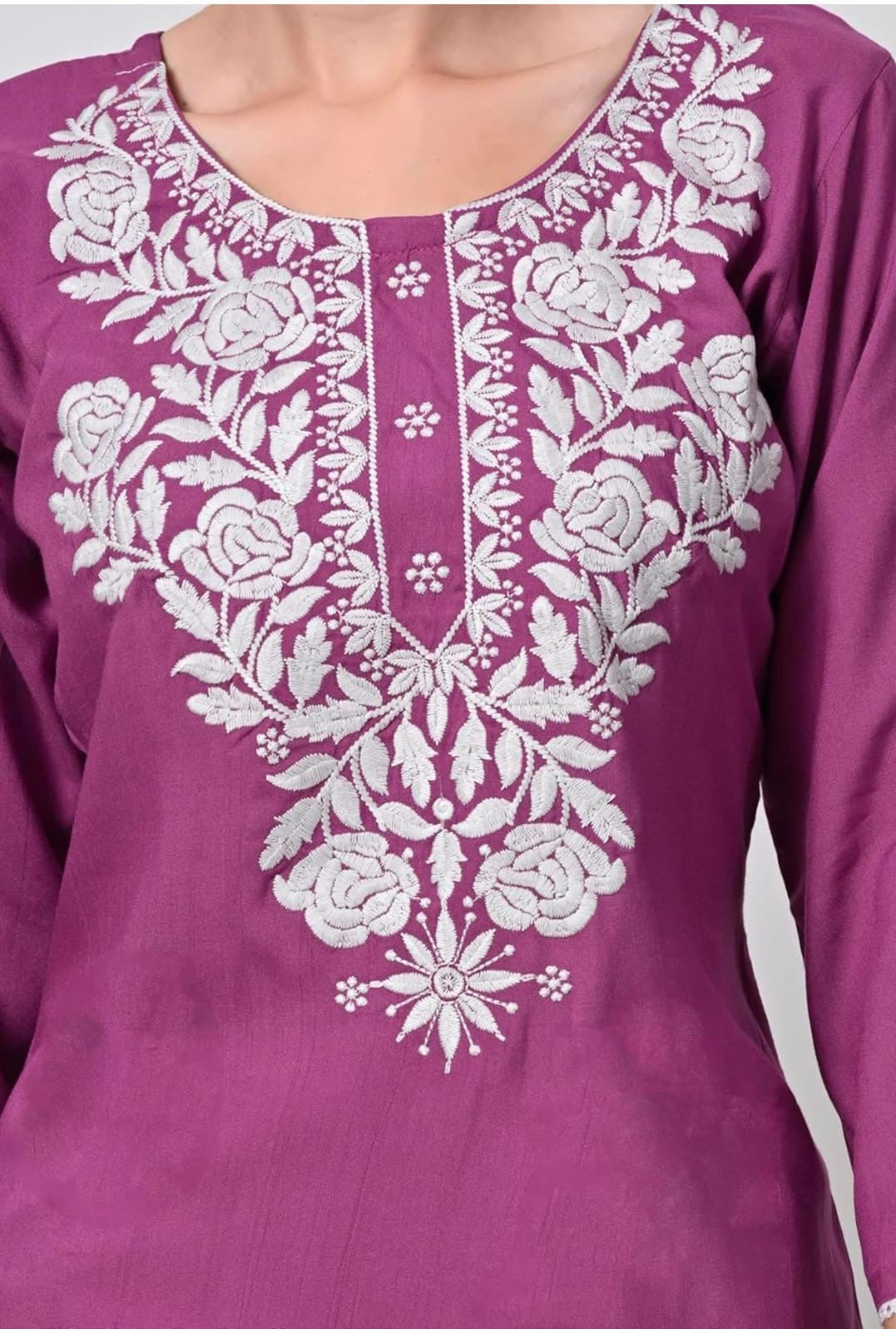 Rayon Enbroidered Kurti