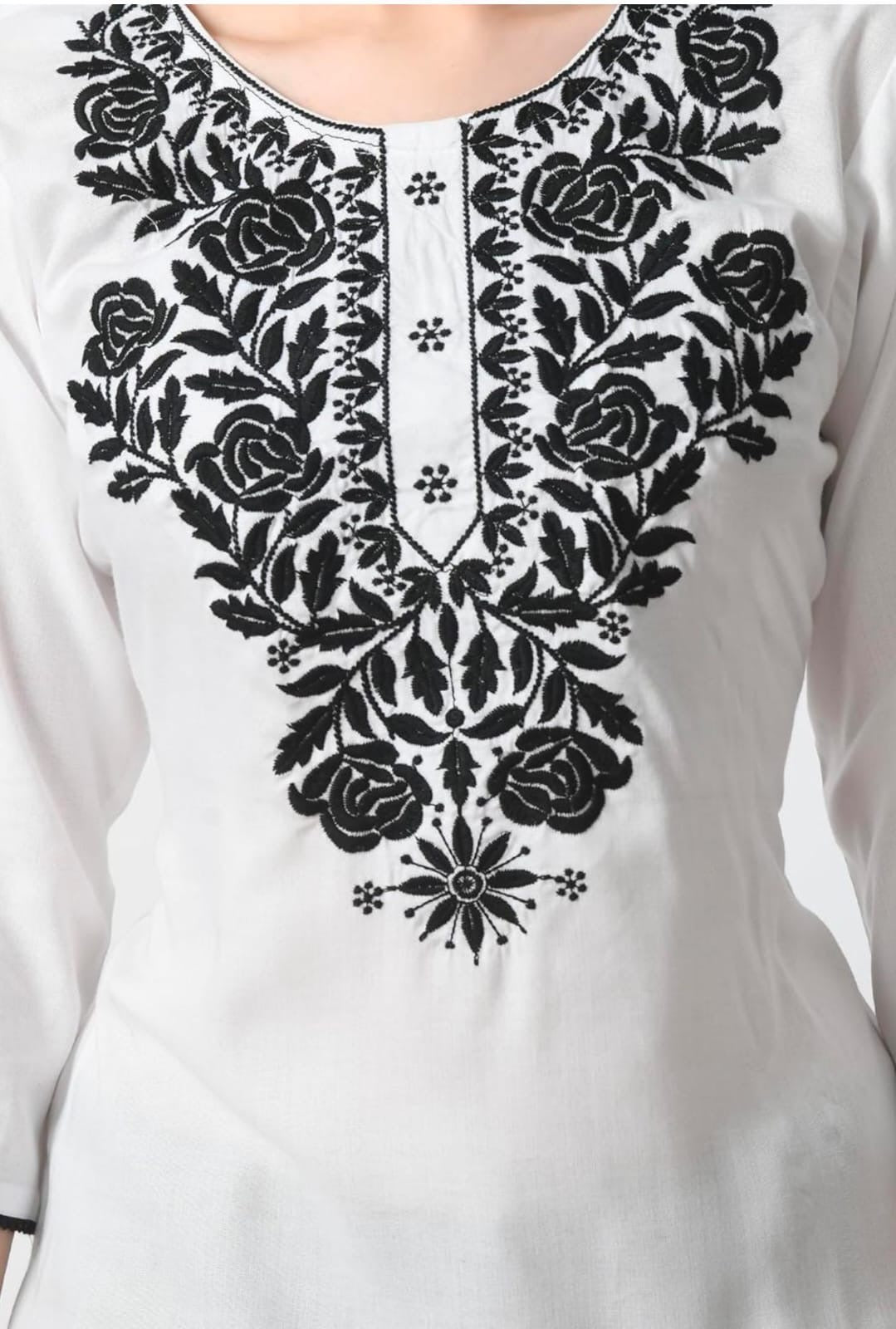 Rayon Enbroidered Kurti