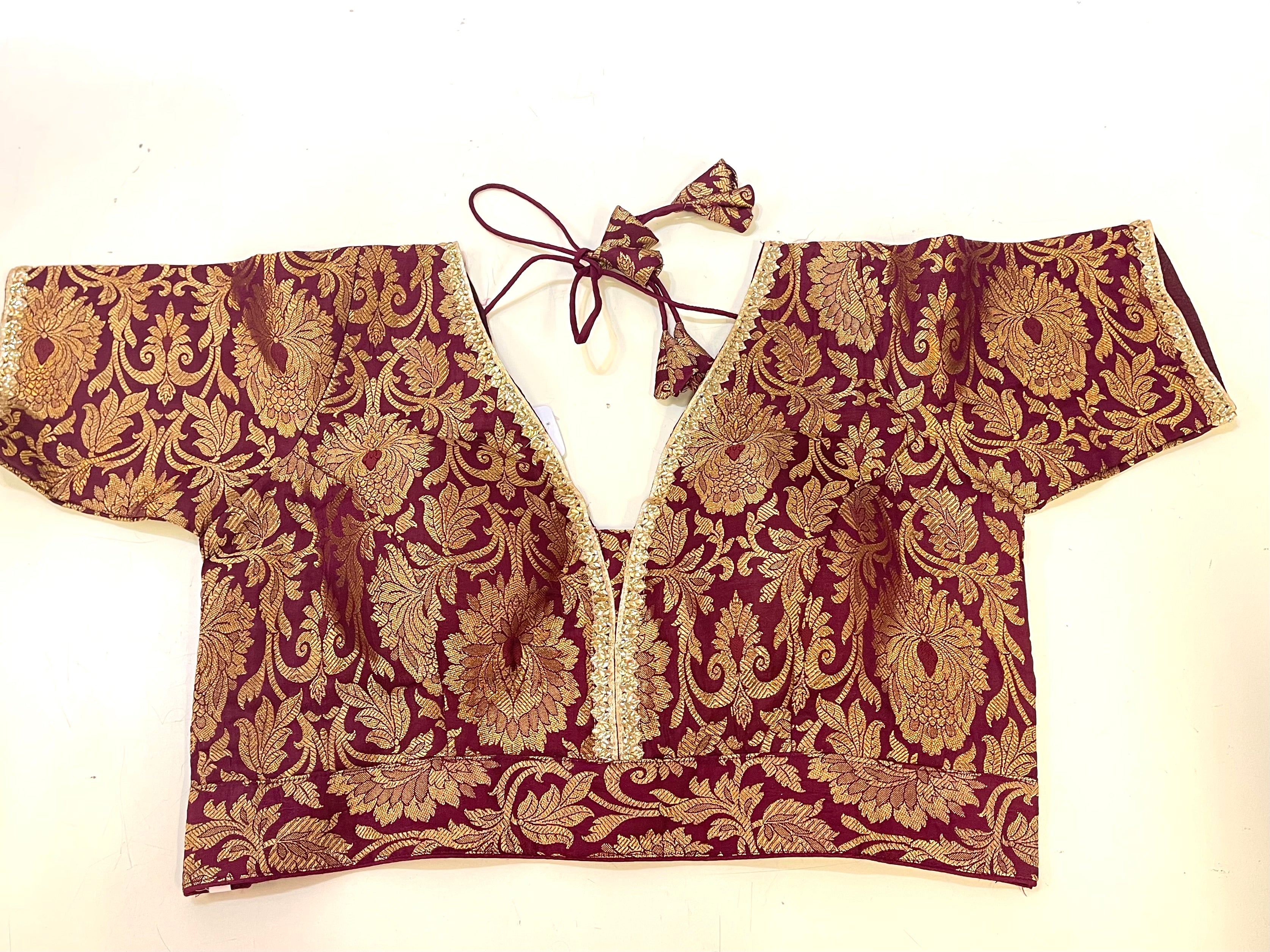 Custom Made Brocade Silk Blouse