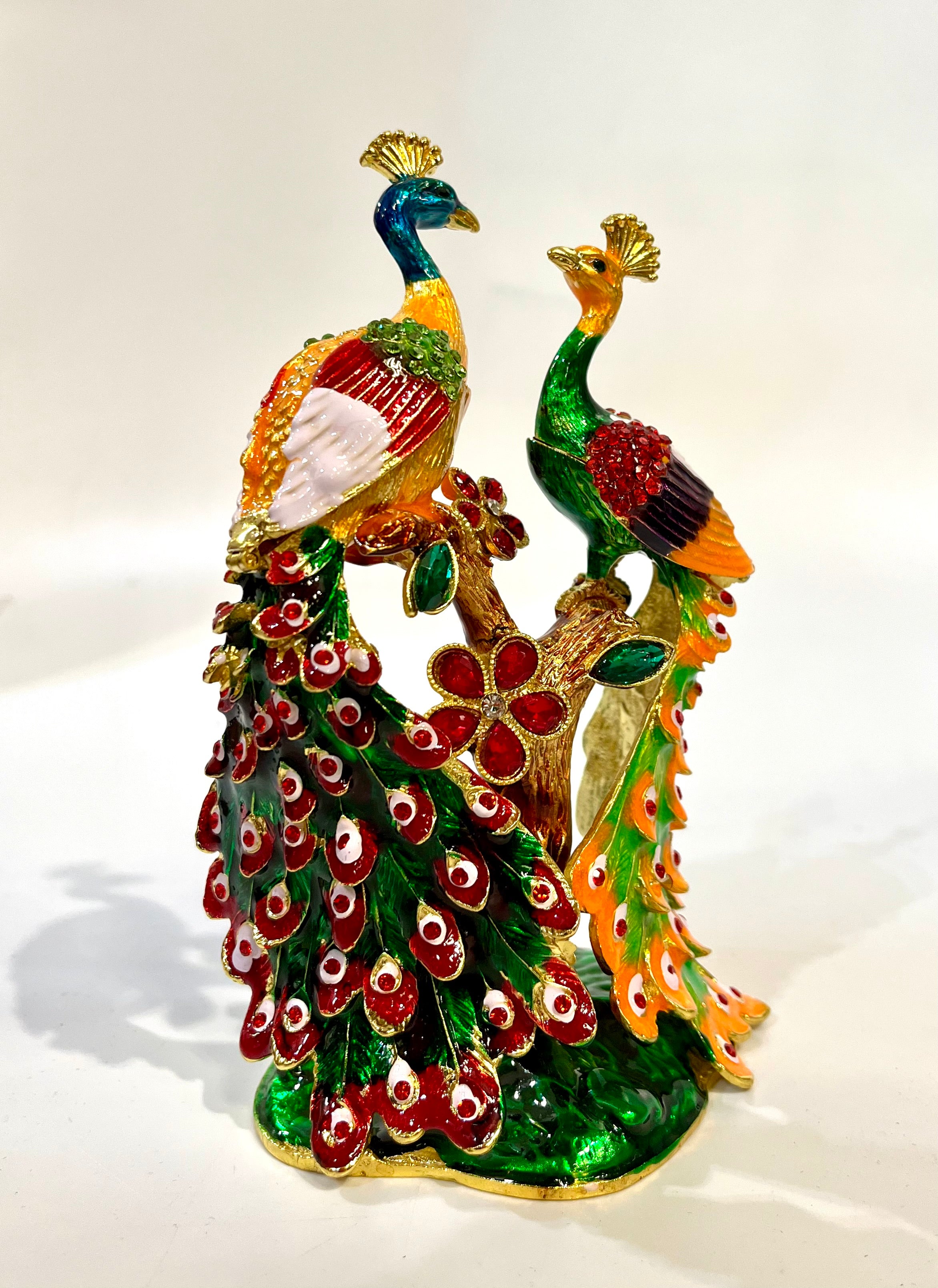 Peacock Couple Trinket