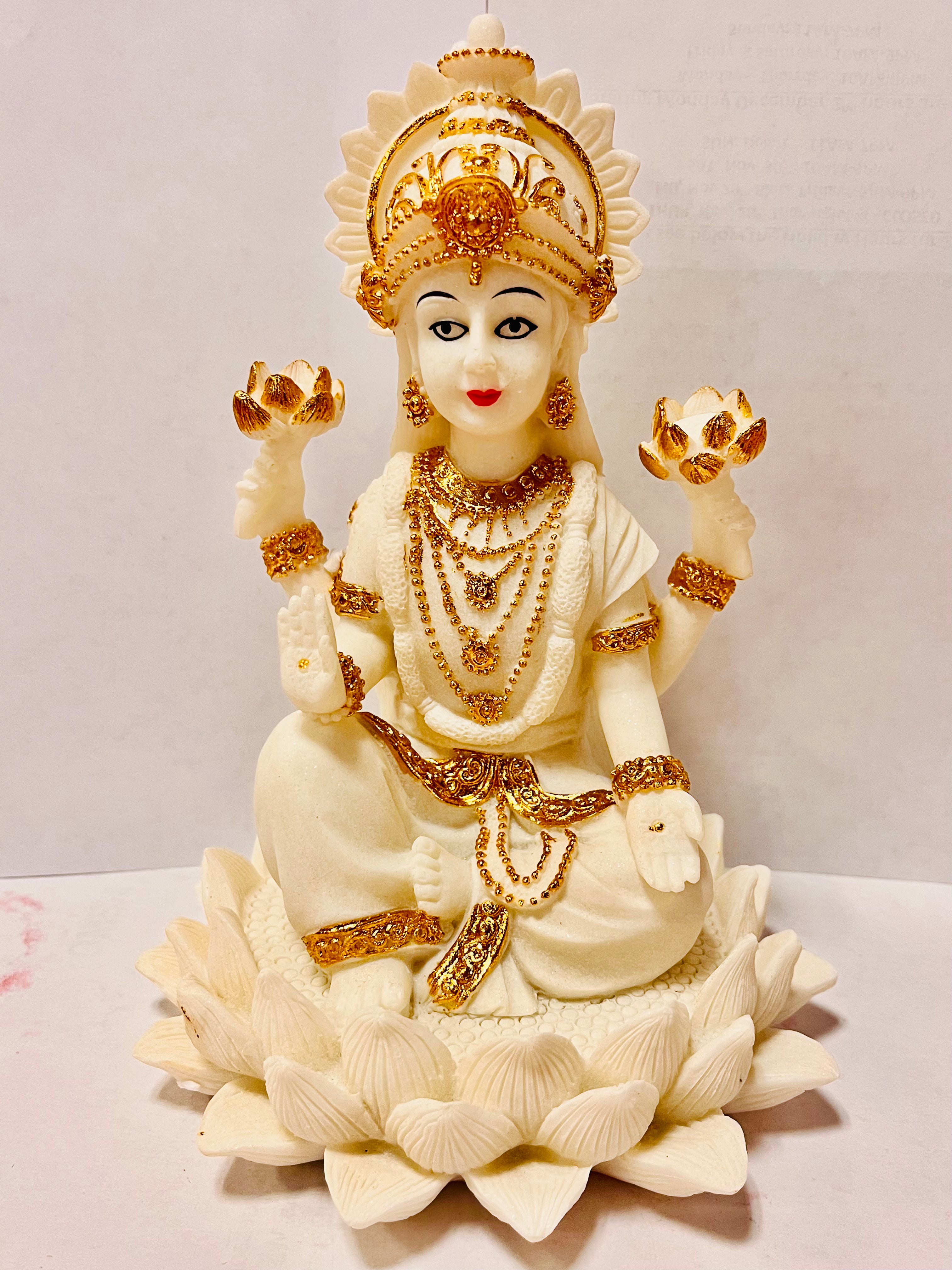 White Lakshmi Statue