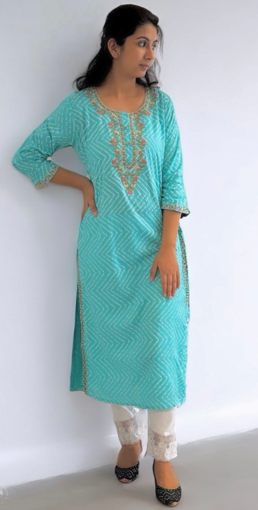 Bandhani Summer Cotton Kurta