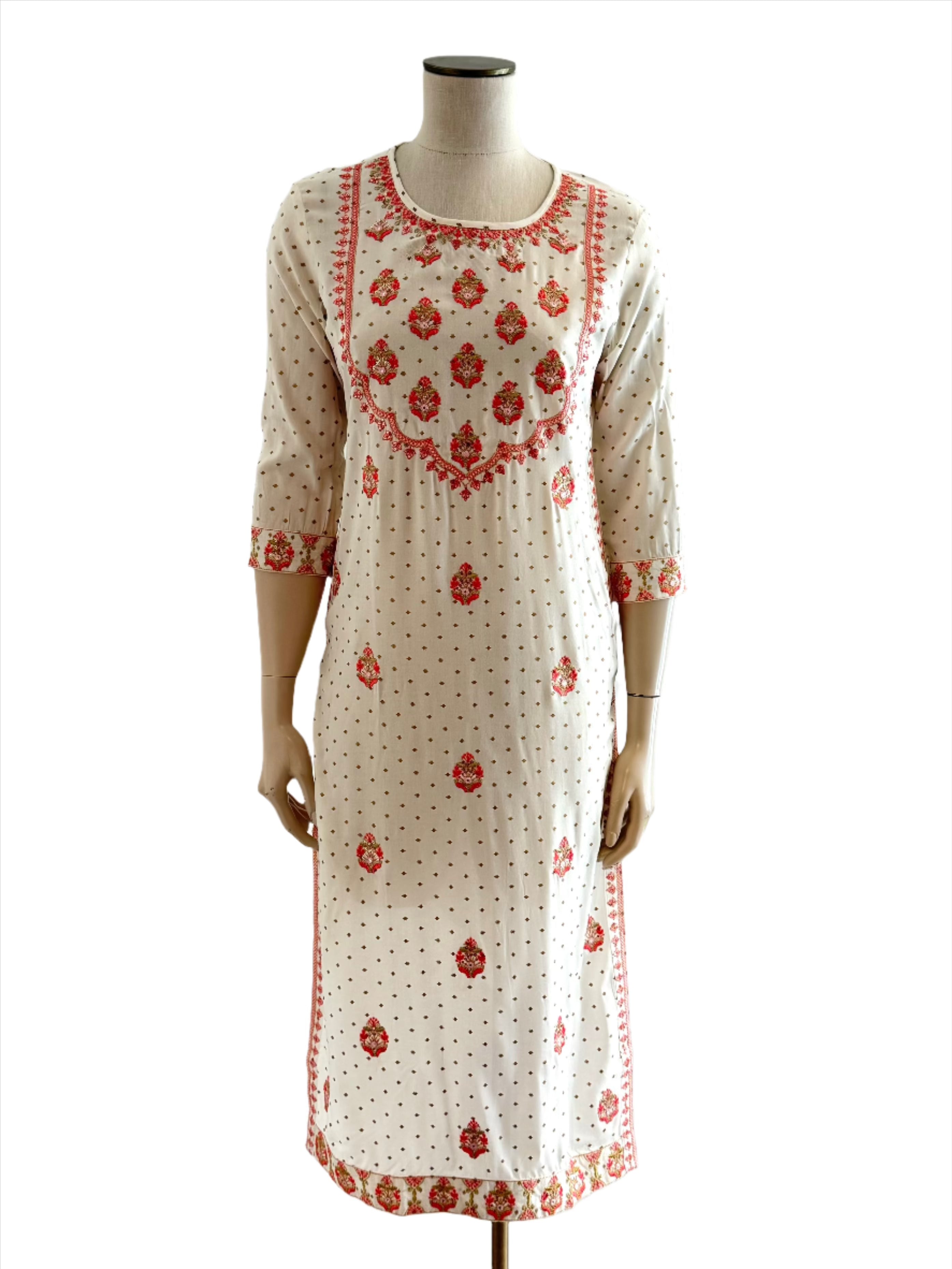 Rayon Embroidered Kurta