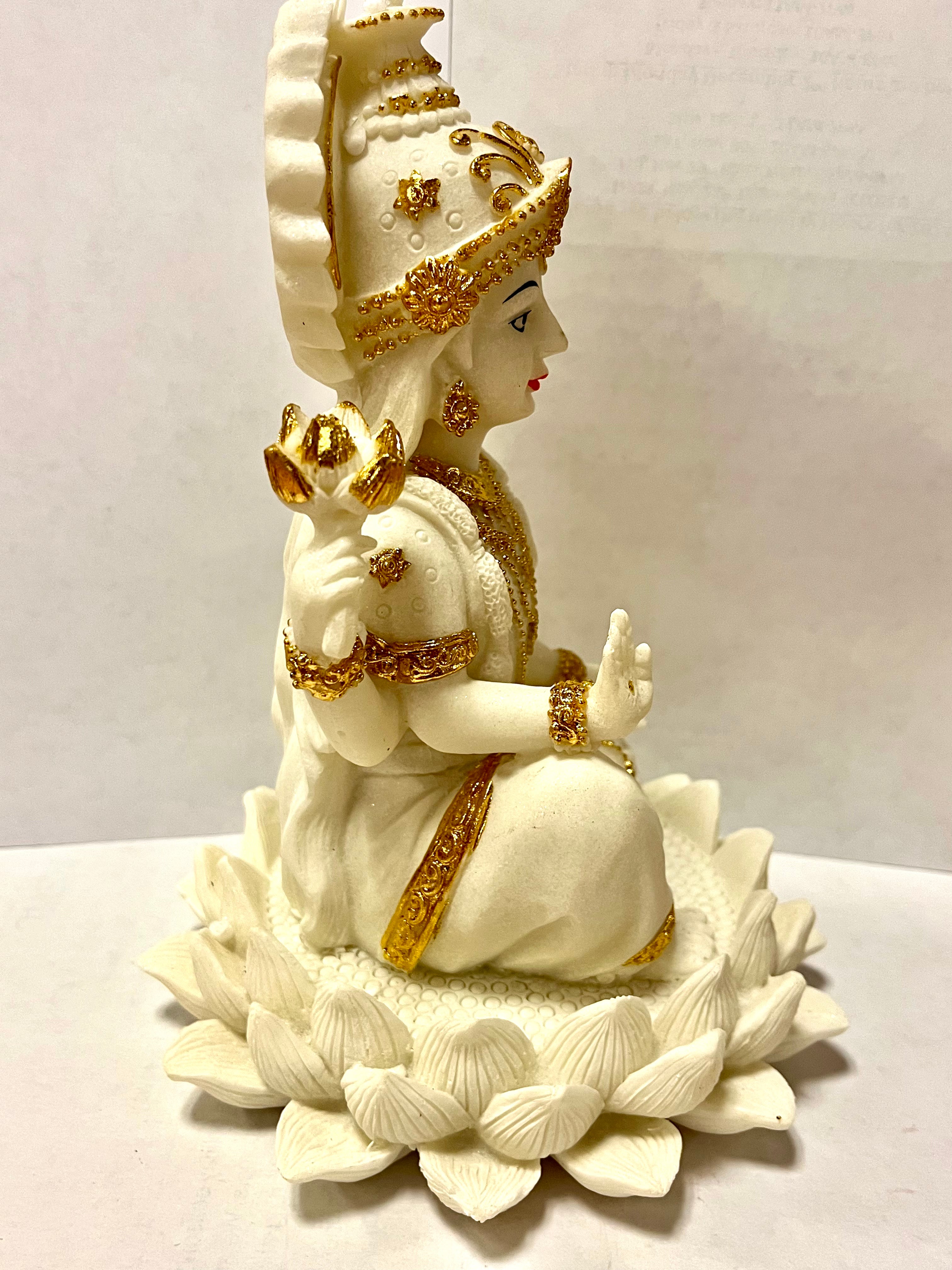 White Lakshmi Statue