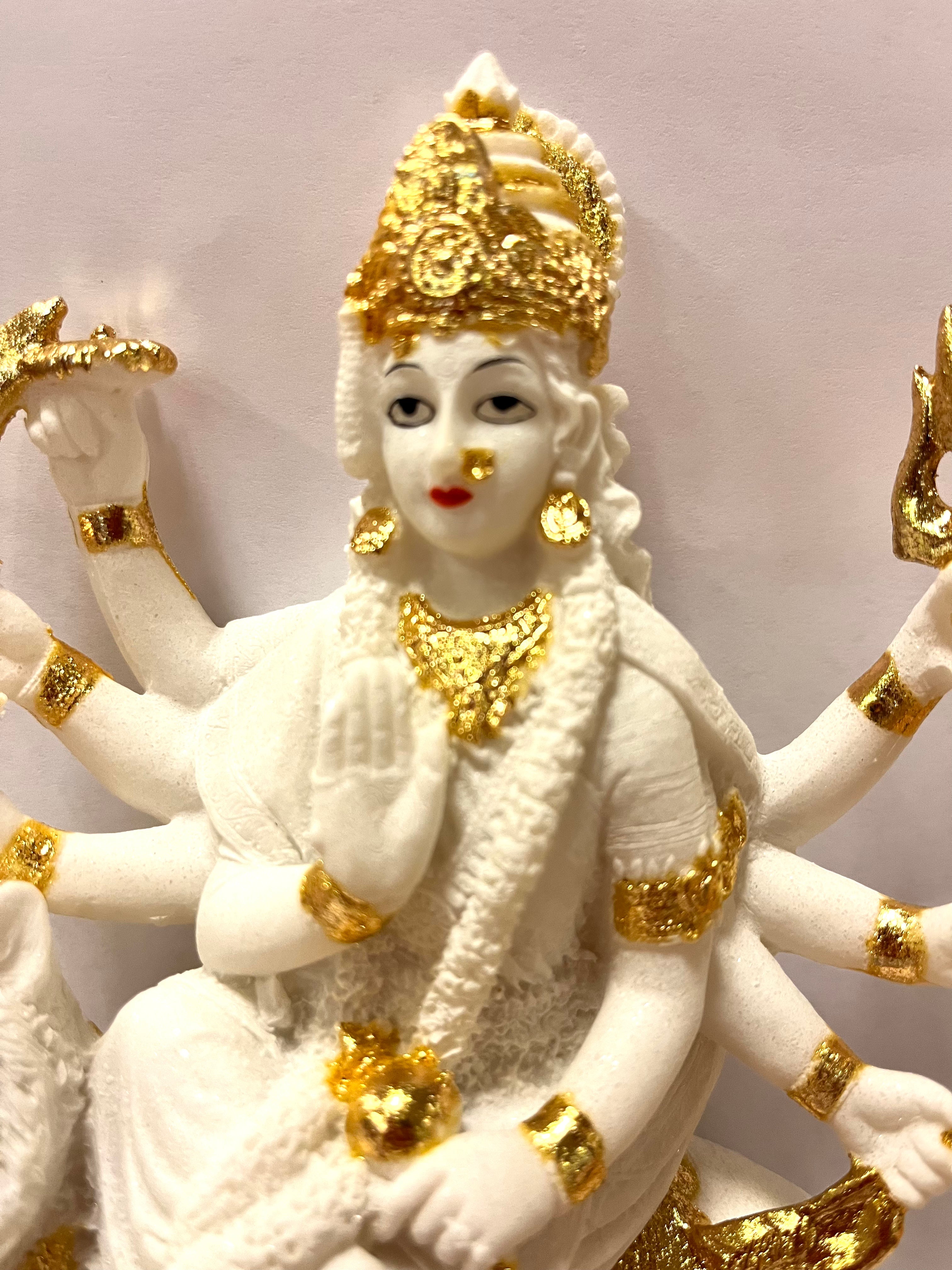 White Durga Statue