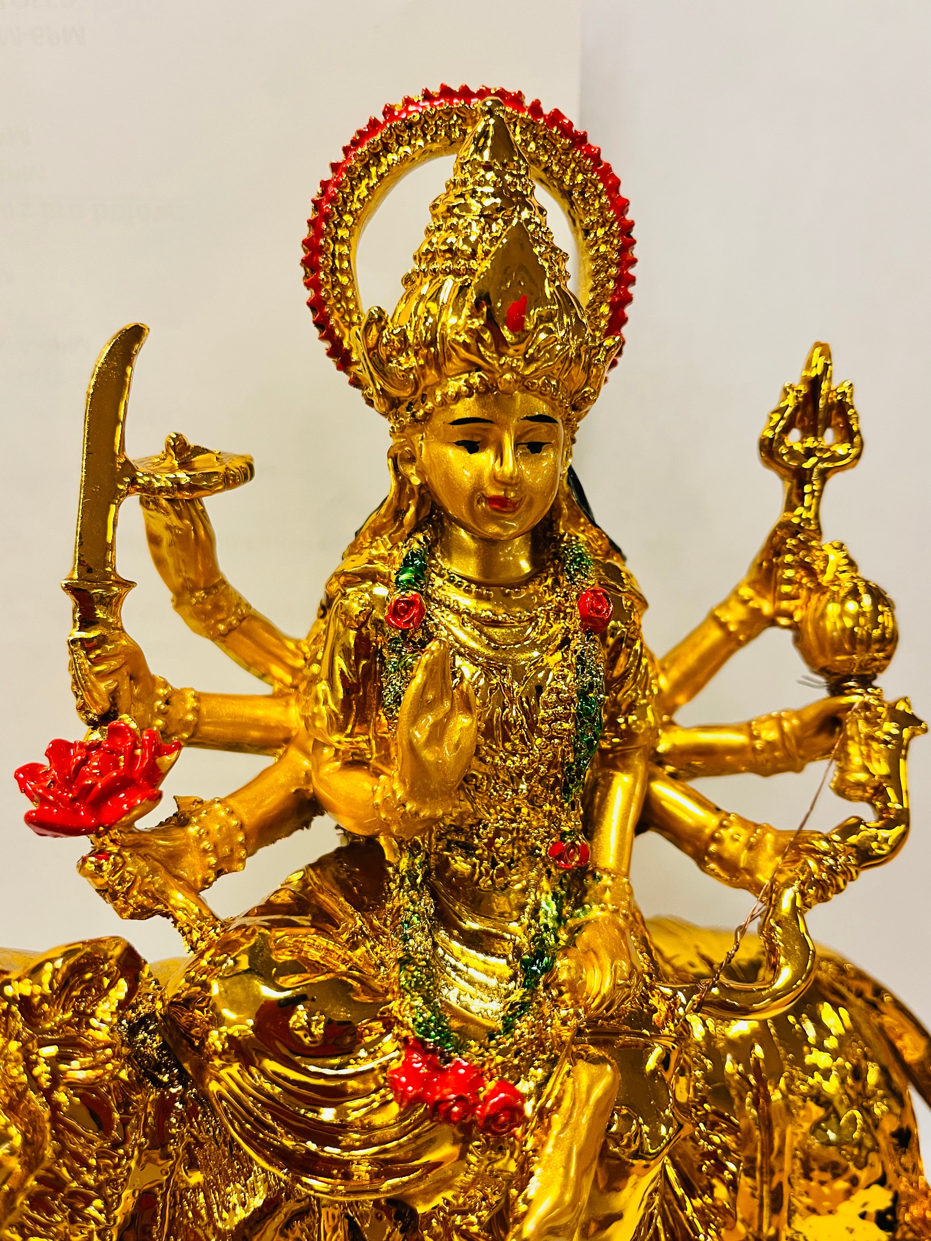 Gold Durga Statue