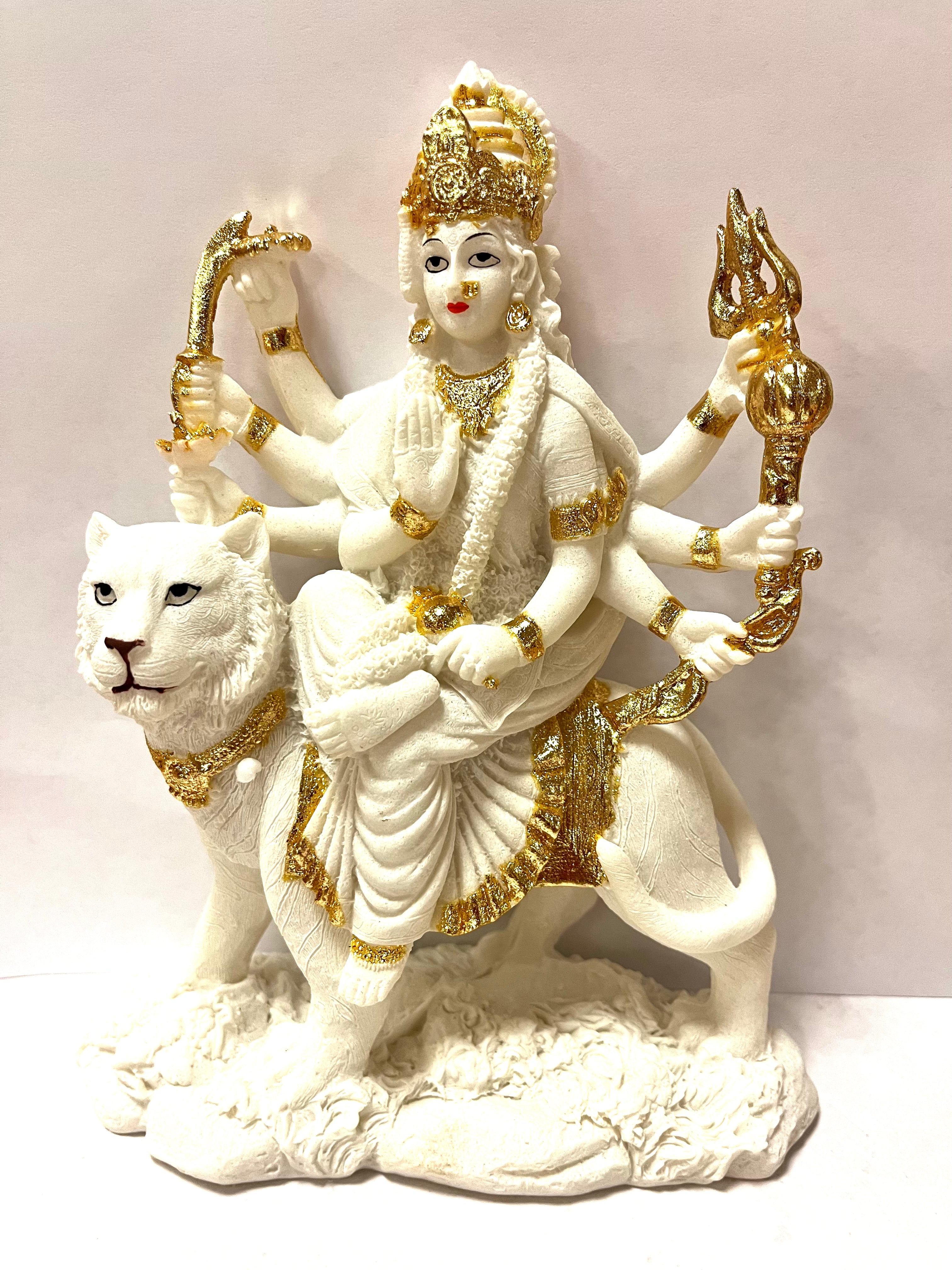 White Durga Statue