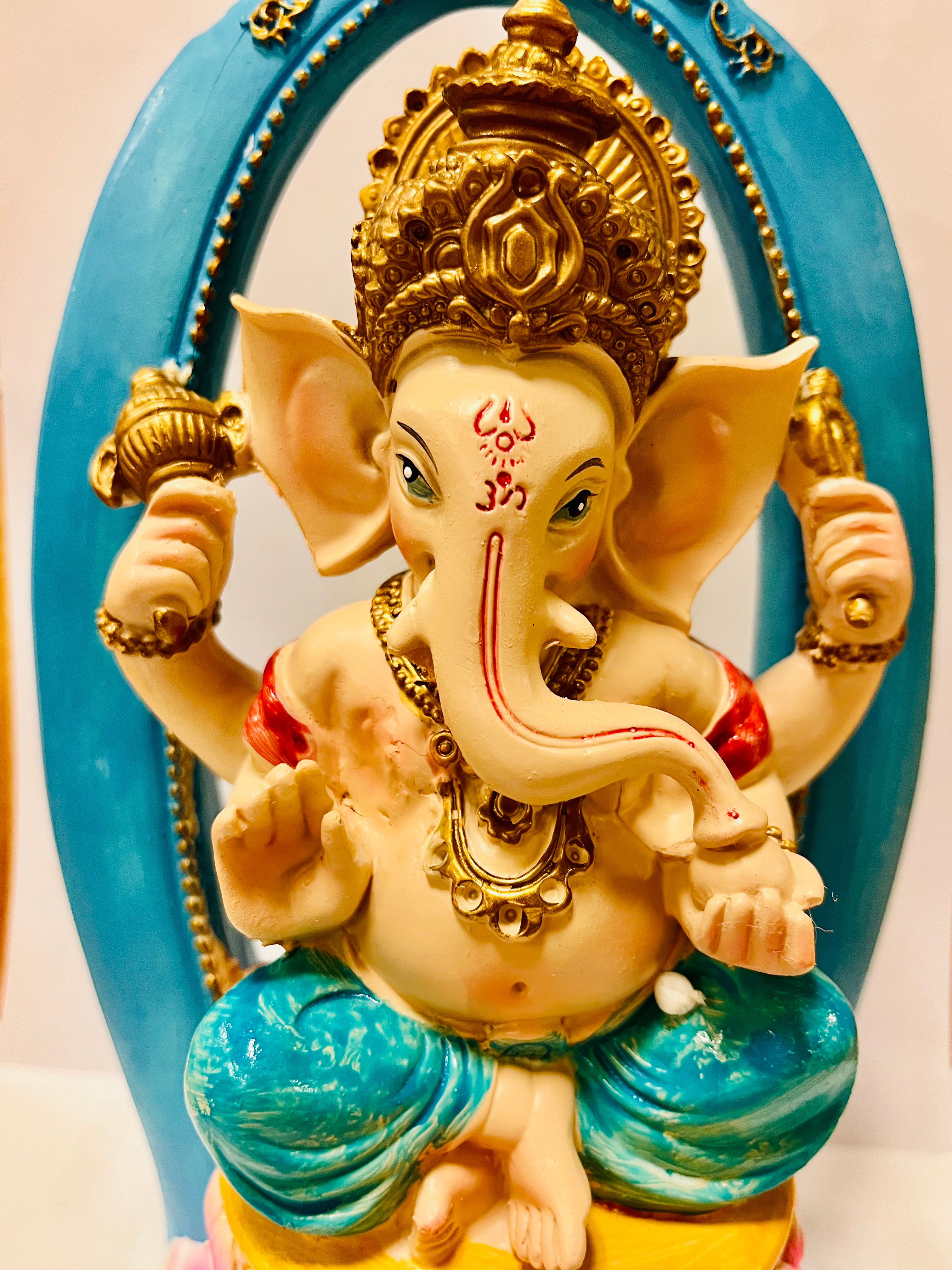 Ganesh On Lotus