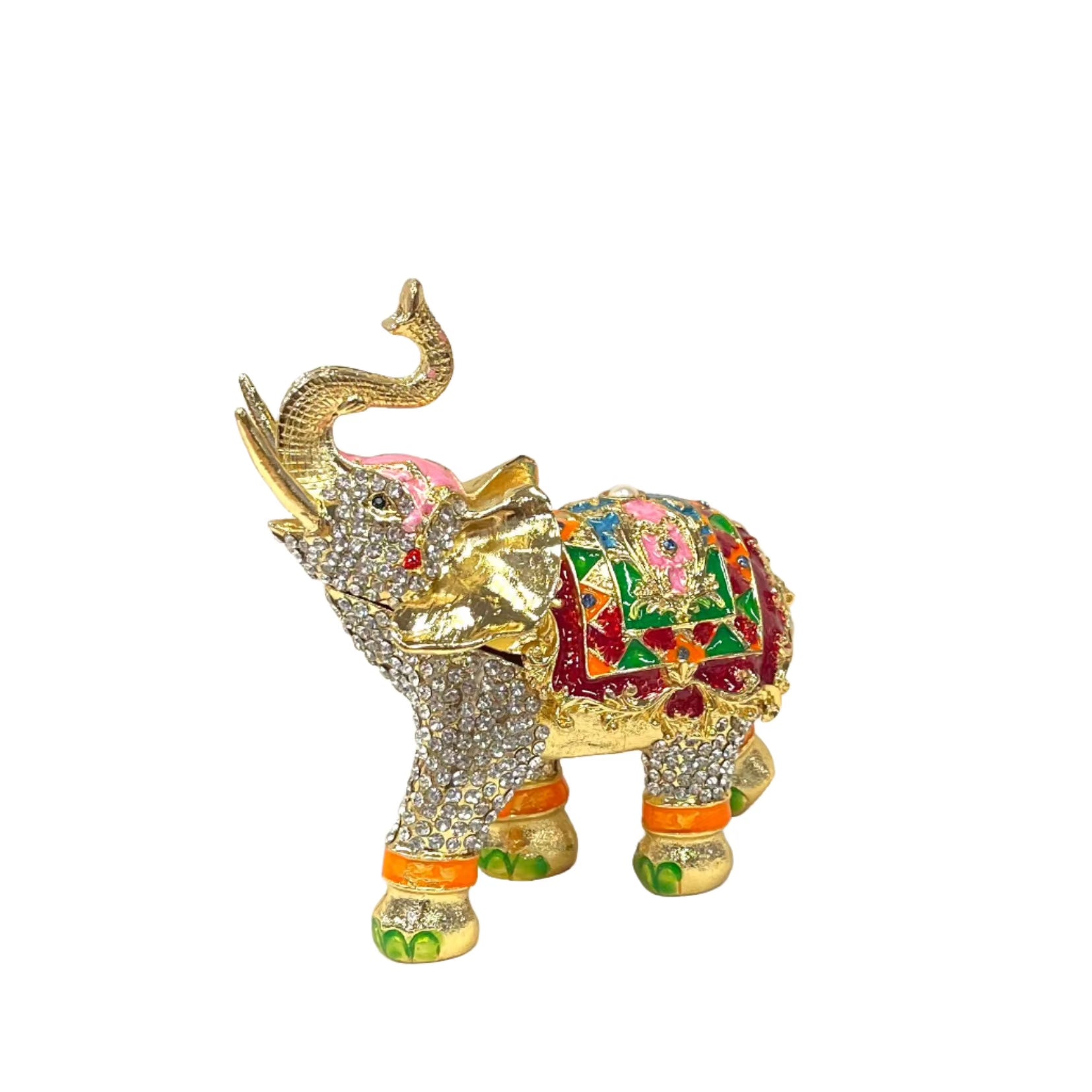 Stone Studded Elephant Figurine