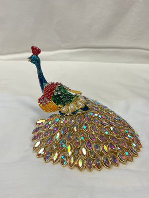 Brass/Metallic Peacock statue