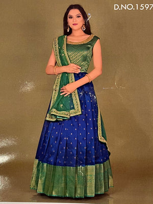 Long Banarasi Silk Dresses