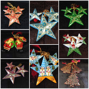 Paper Meche Christmas Ornaments - 1