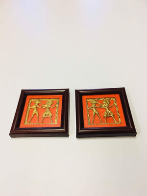 Handcrafted Dhokra Tray And Coaster Set