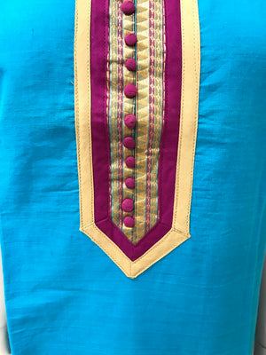 Long kurta with patchwork