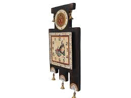 WALL CLOCK WITH ANTIQUE DHOKRA AND WARLI ARTWORK