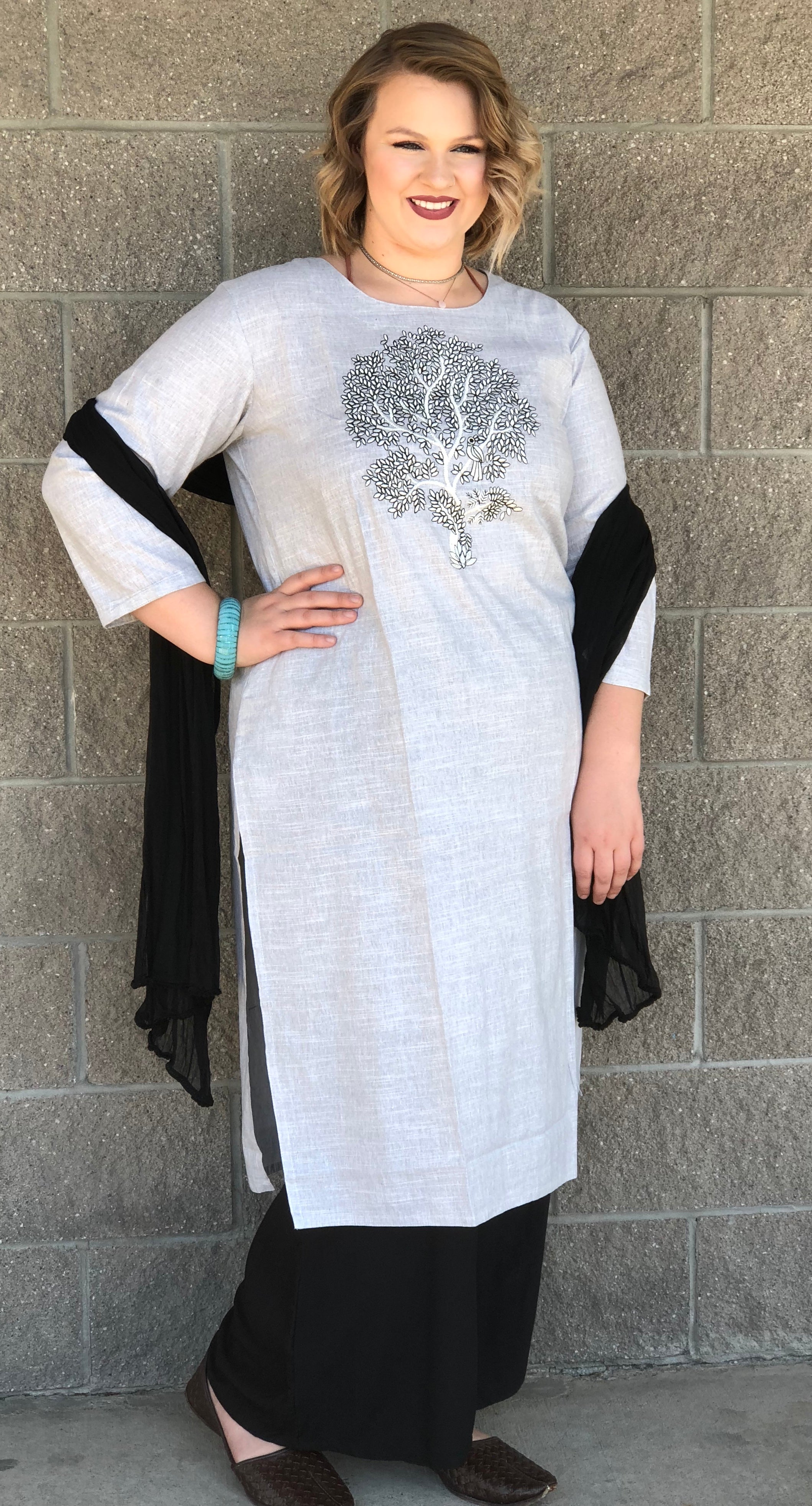 Plus Size Rayon Kurta (More patterns)