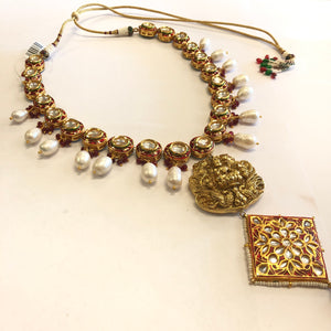 Indian Royal Style Kundan Necklace Set