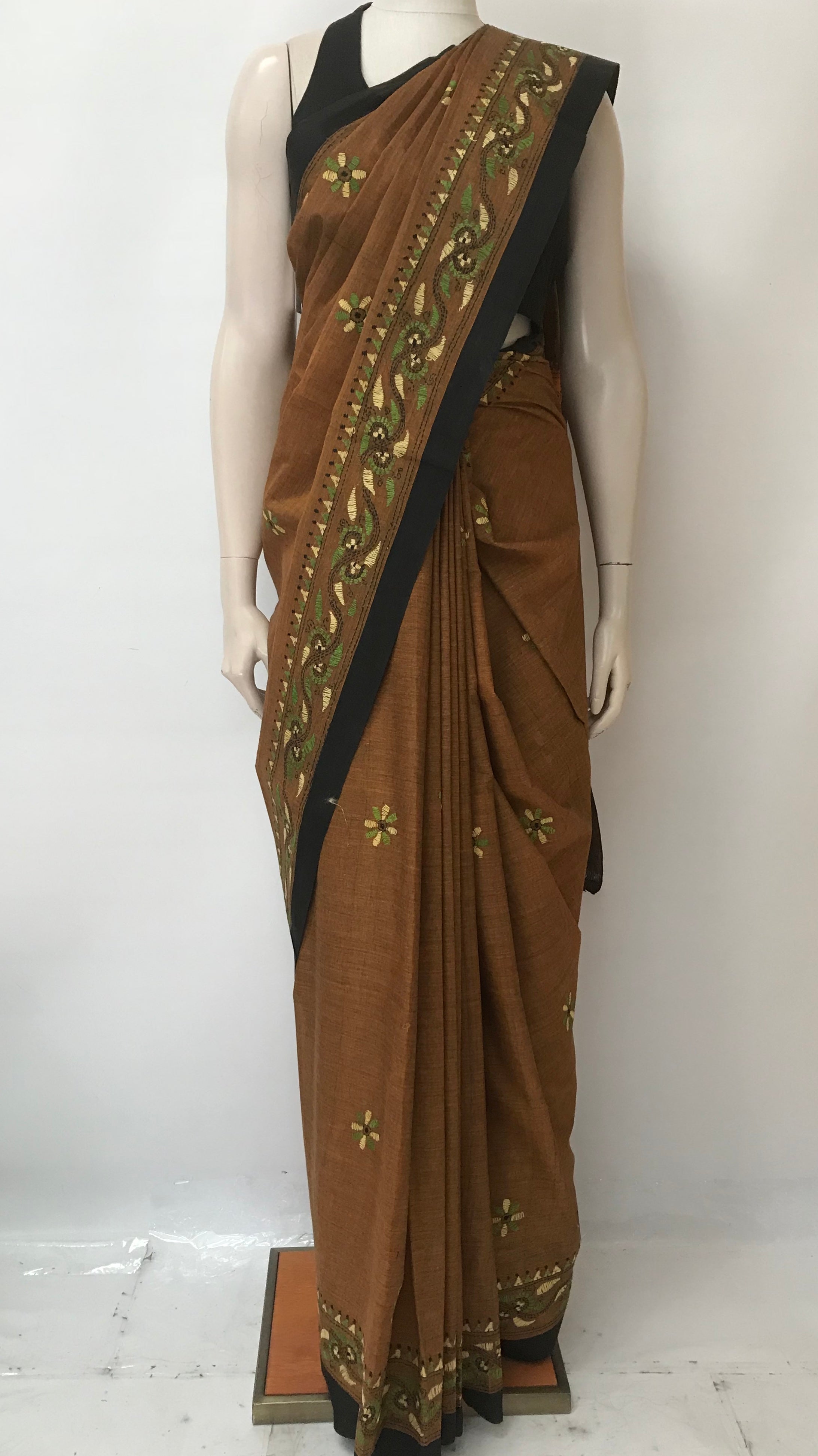 Kantha Work Saree