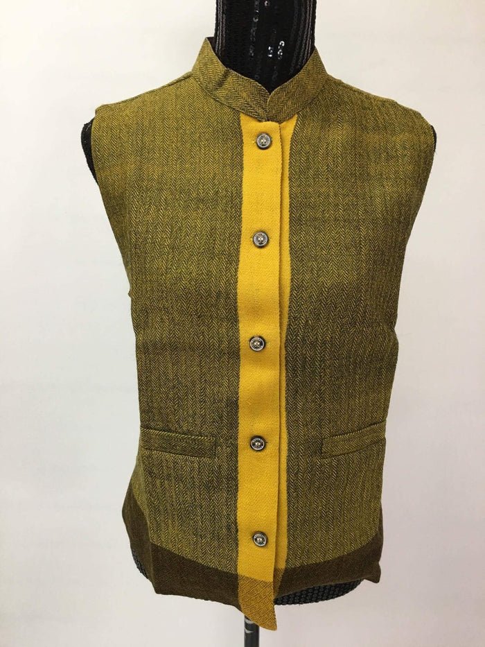 Handwoven Pure Wool Kullu Vest