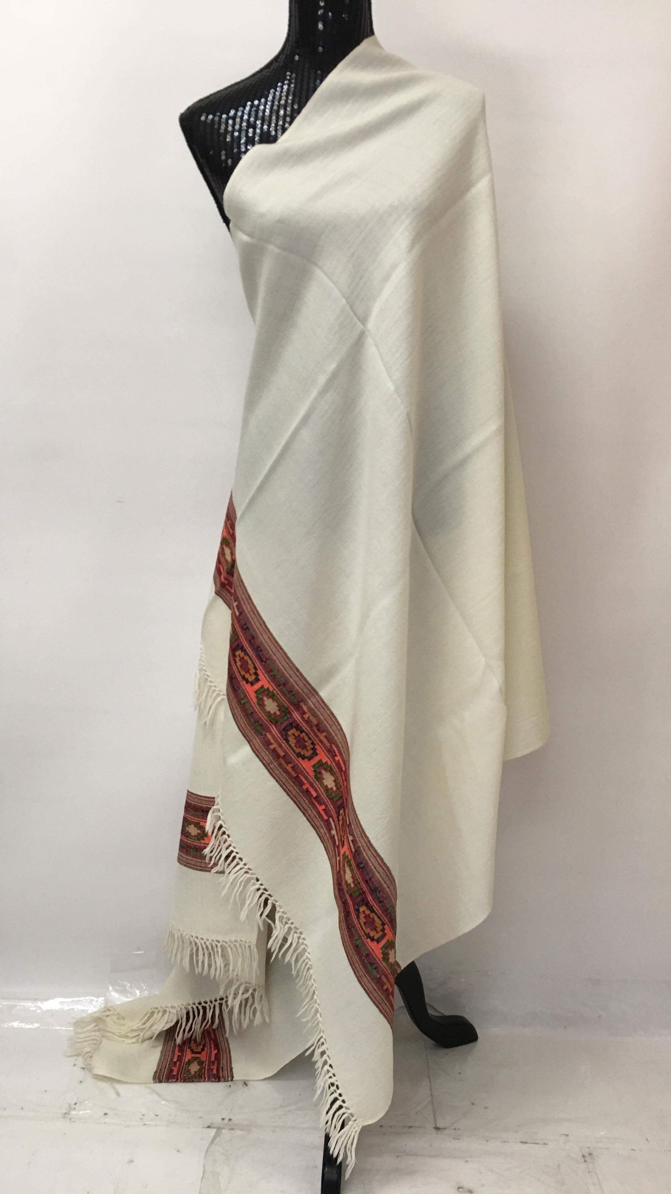 Kullu Handmade/Handloom Wool Shawl/Stole Large Wrap Scarf Throw/Woolen Blanket