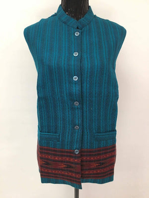 Handwoven Pure Wool Kullu Vest