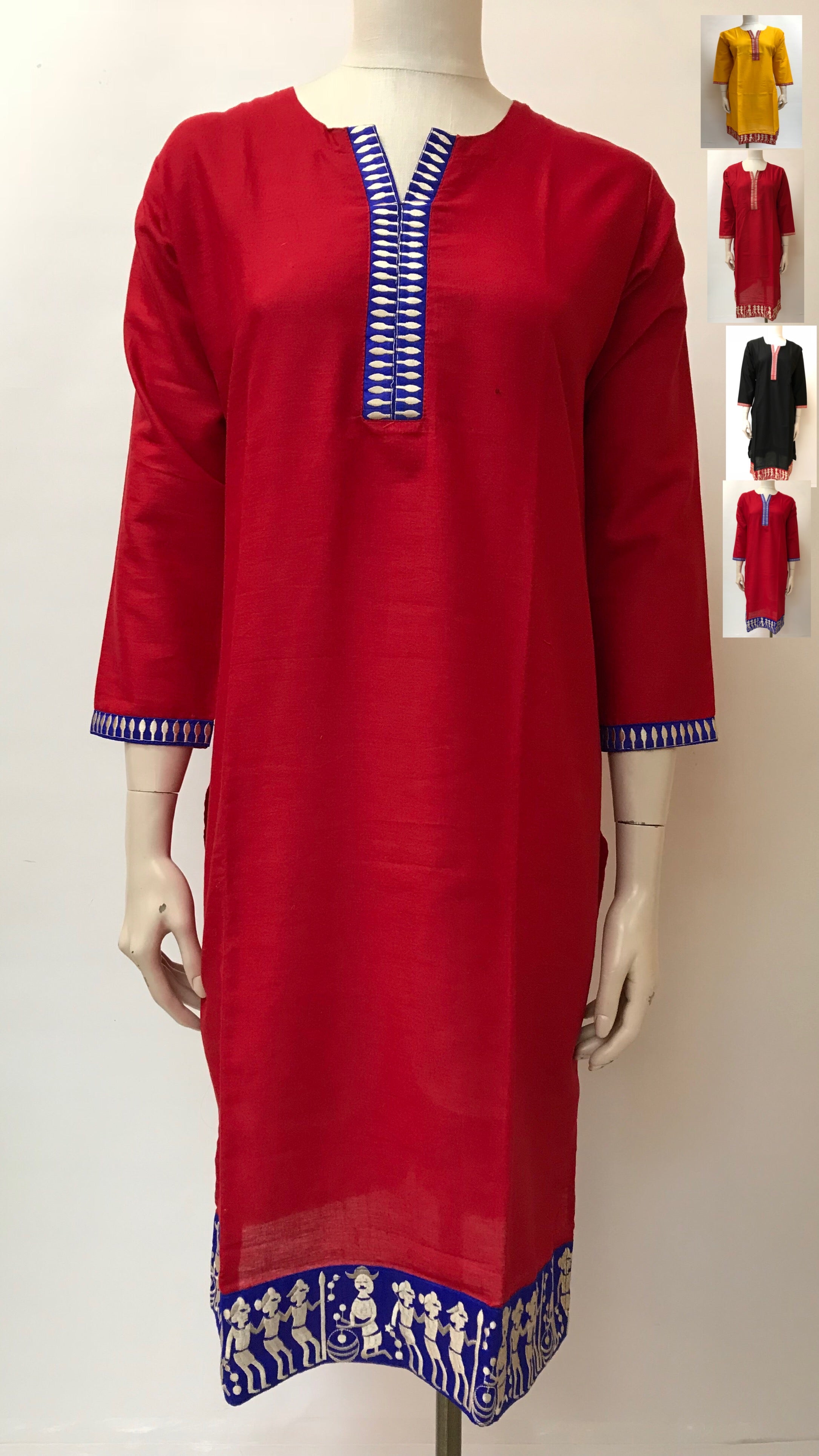 Long embroidered Kurta