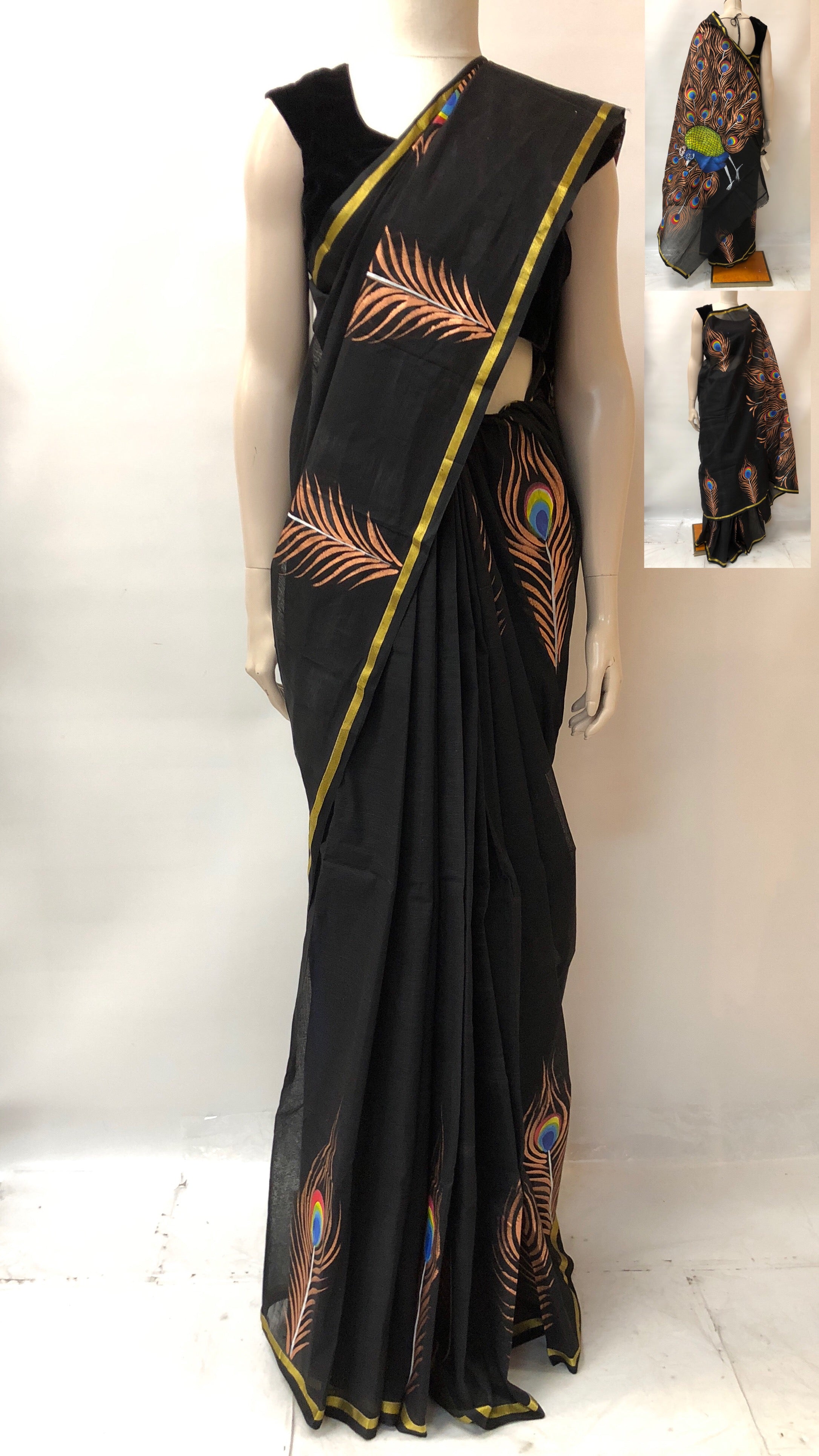 Hand Painted Kerala Cotton  Cotton Saree