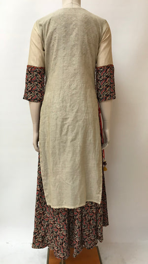 Kalamkari Long Layered Maxi Dress