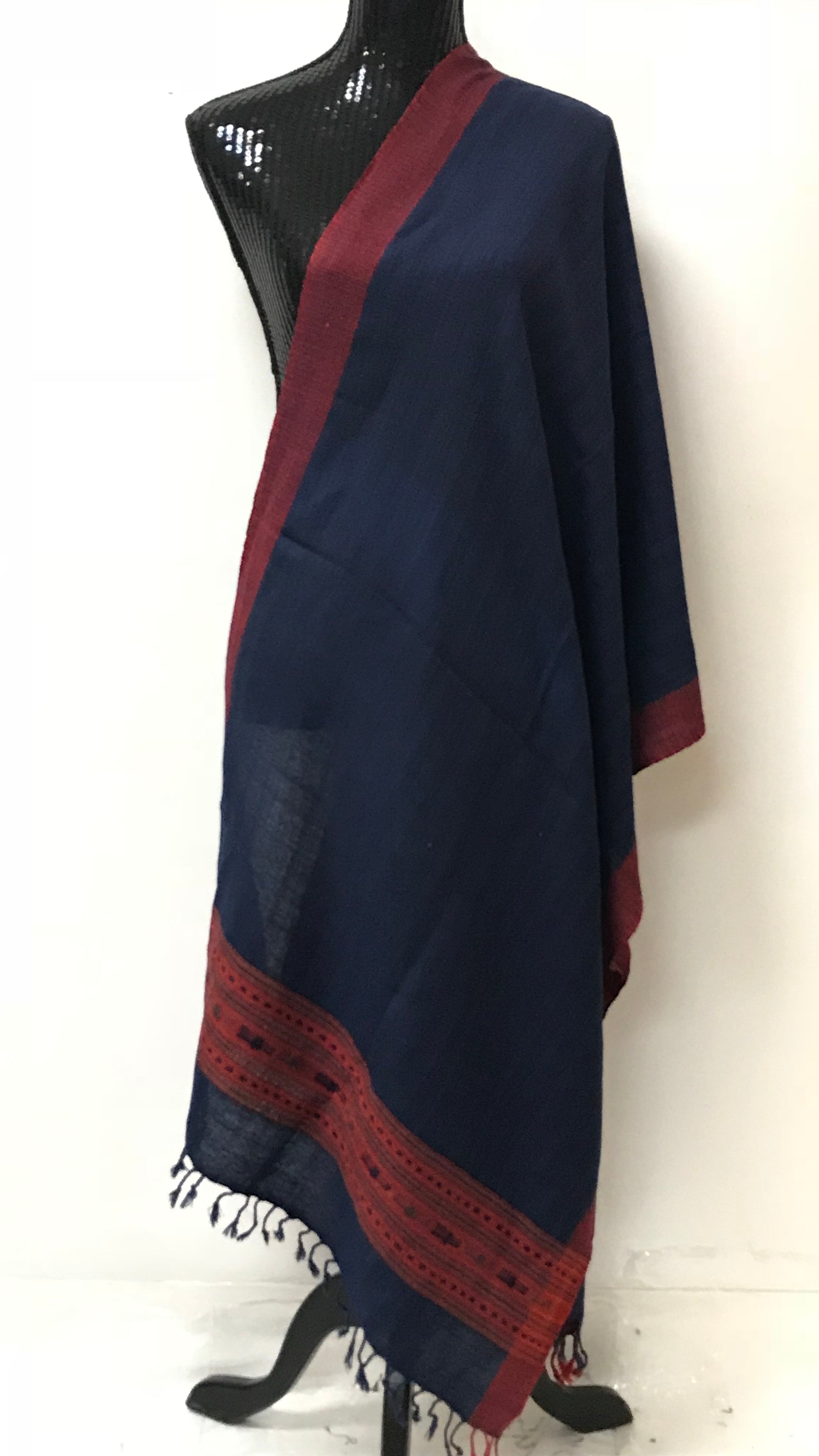 Kullu Handmade/Handloom Wool Shawl/Stole Large Wrap Scarf Throw/Woolen Blanket