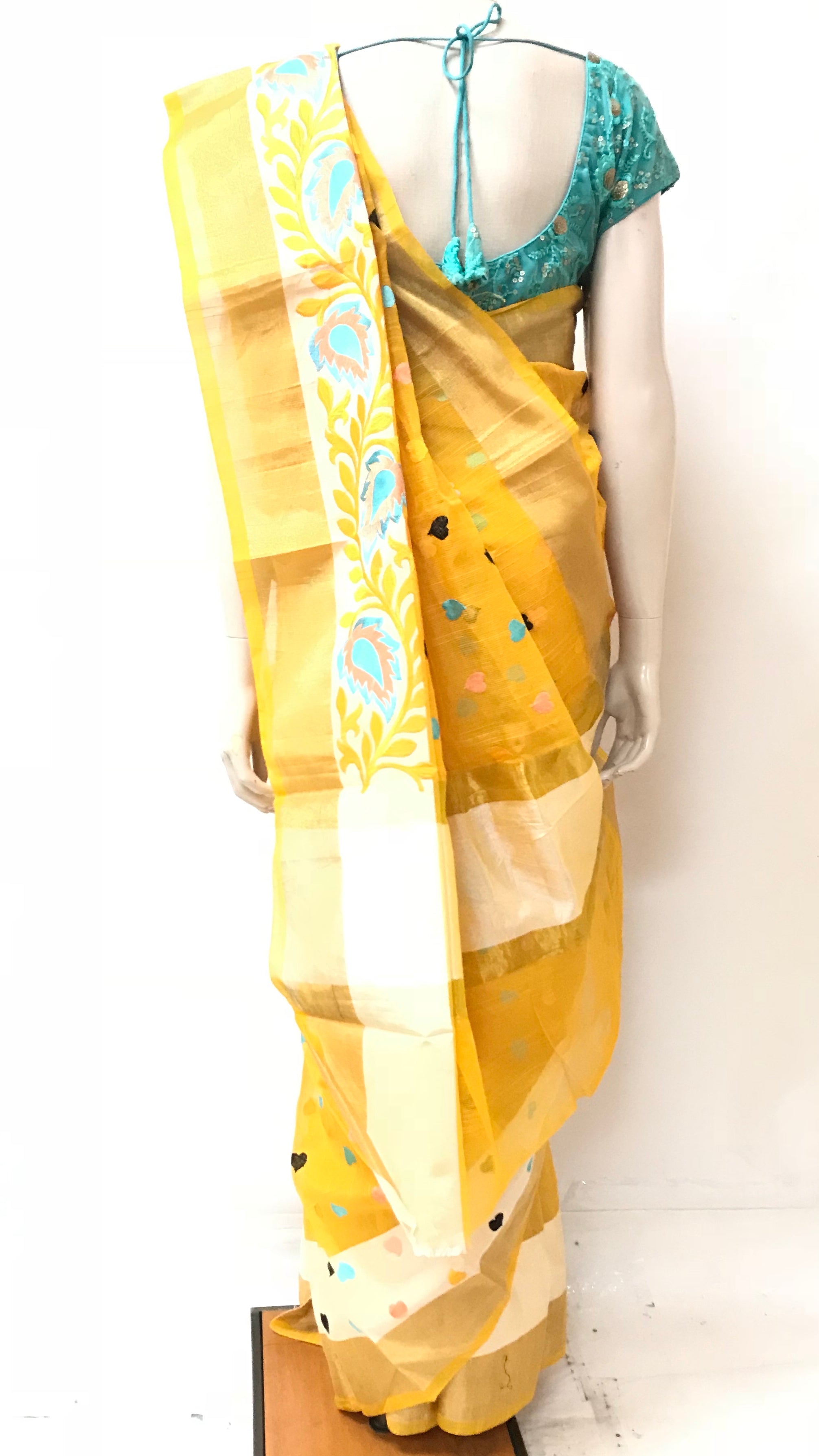 Jamdani Saree with Embroidery