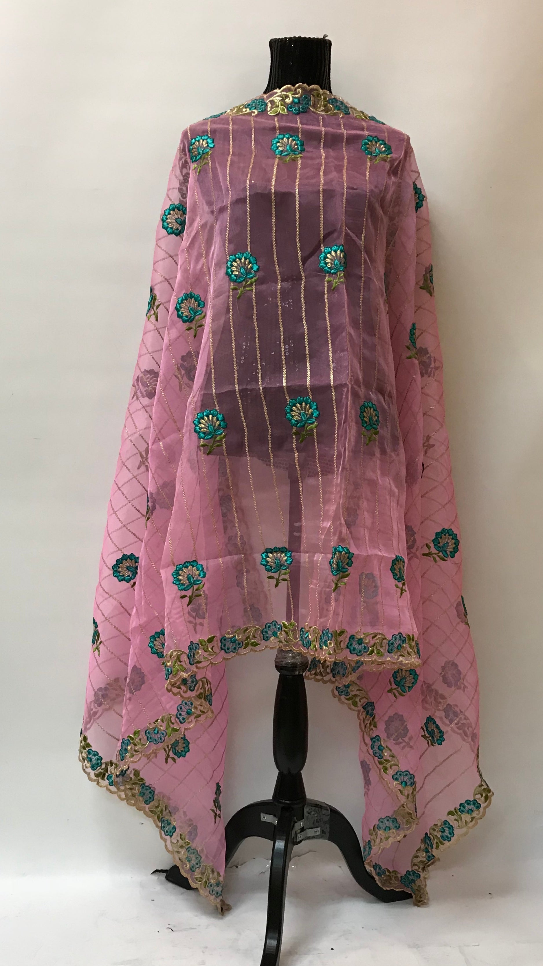 ORGANZA EMBROIDERED DUPATTA